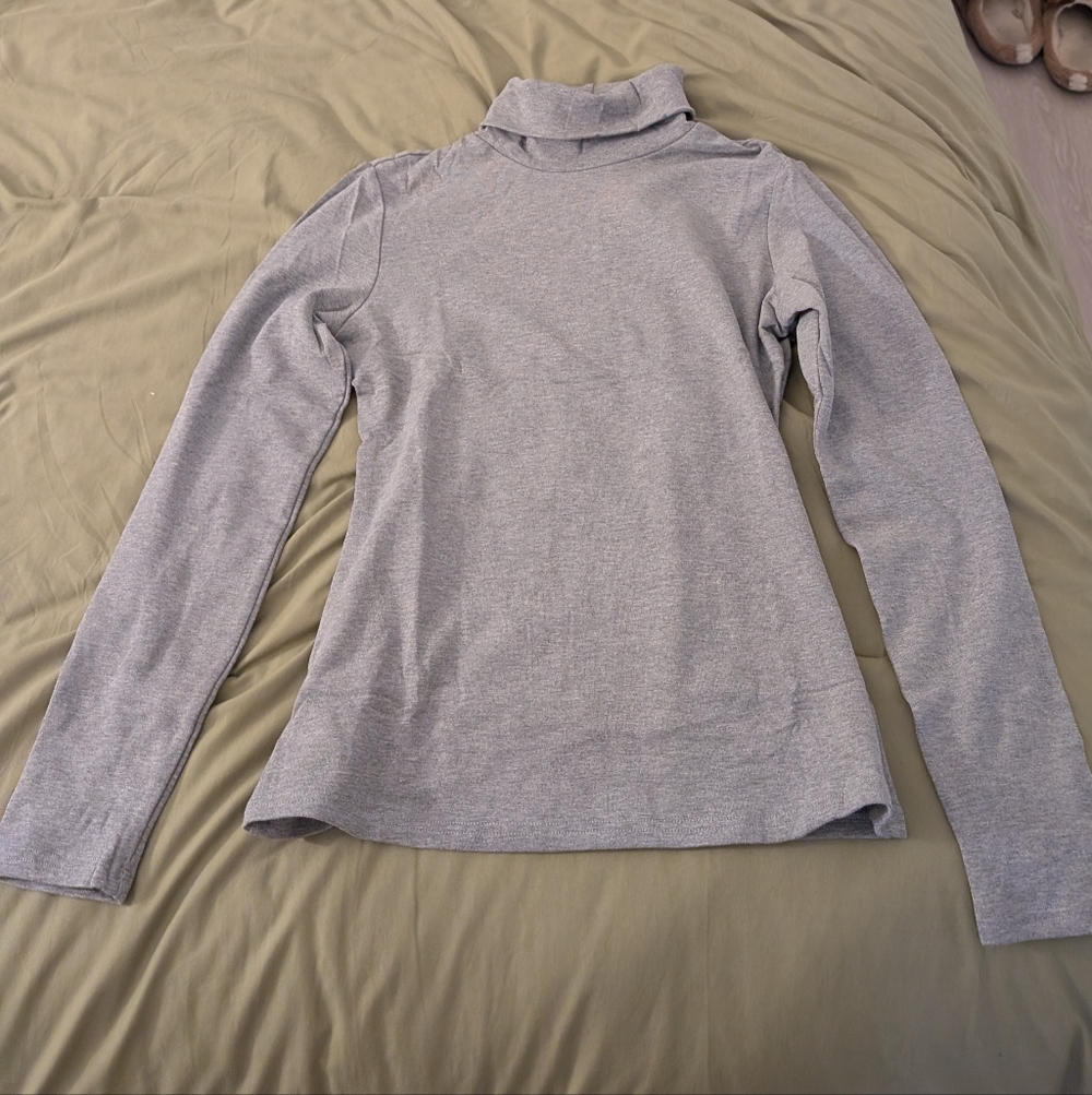 Light Gray Turtleneck Sweater